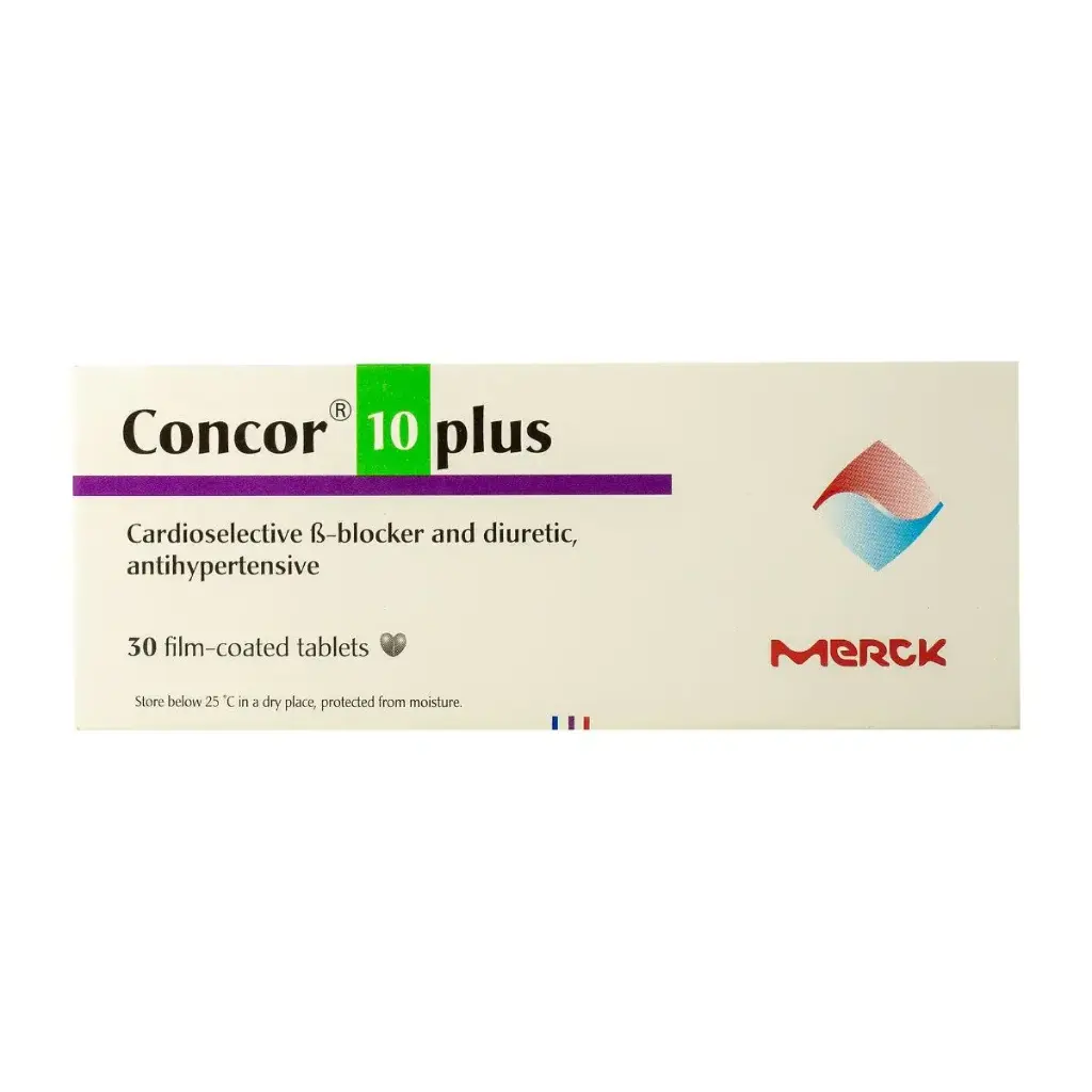 CONCOR® 10 MG PLUS 30 FILM COATED TABLETS