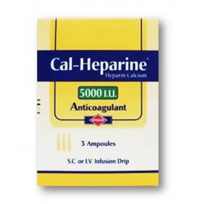 [AMO.EG-007] CAL-HEPARINE® 5000 I.U. S.C OR I.V. INFUSION 3 AMPOULE