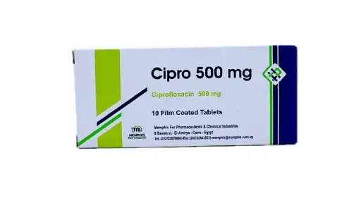 [MEM.EG-004] CIPRO 500 MG 10 FILM COATED TABLETS