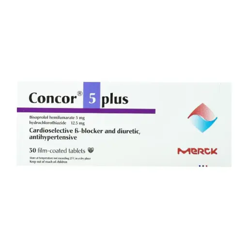 [AMO.EG-009] CONCOR® 5 MG PLUS 30 FILM COATED TABLETS